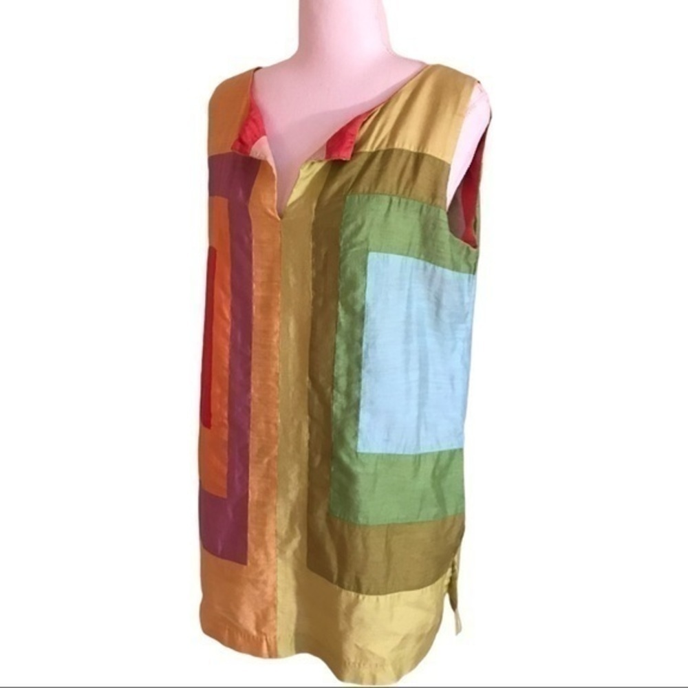 Soft Surroundings Colored Patchwork Tunic Top - image 2
